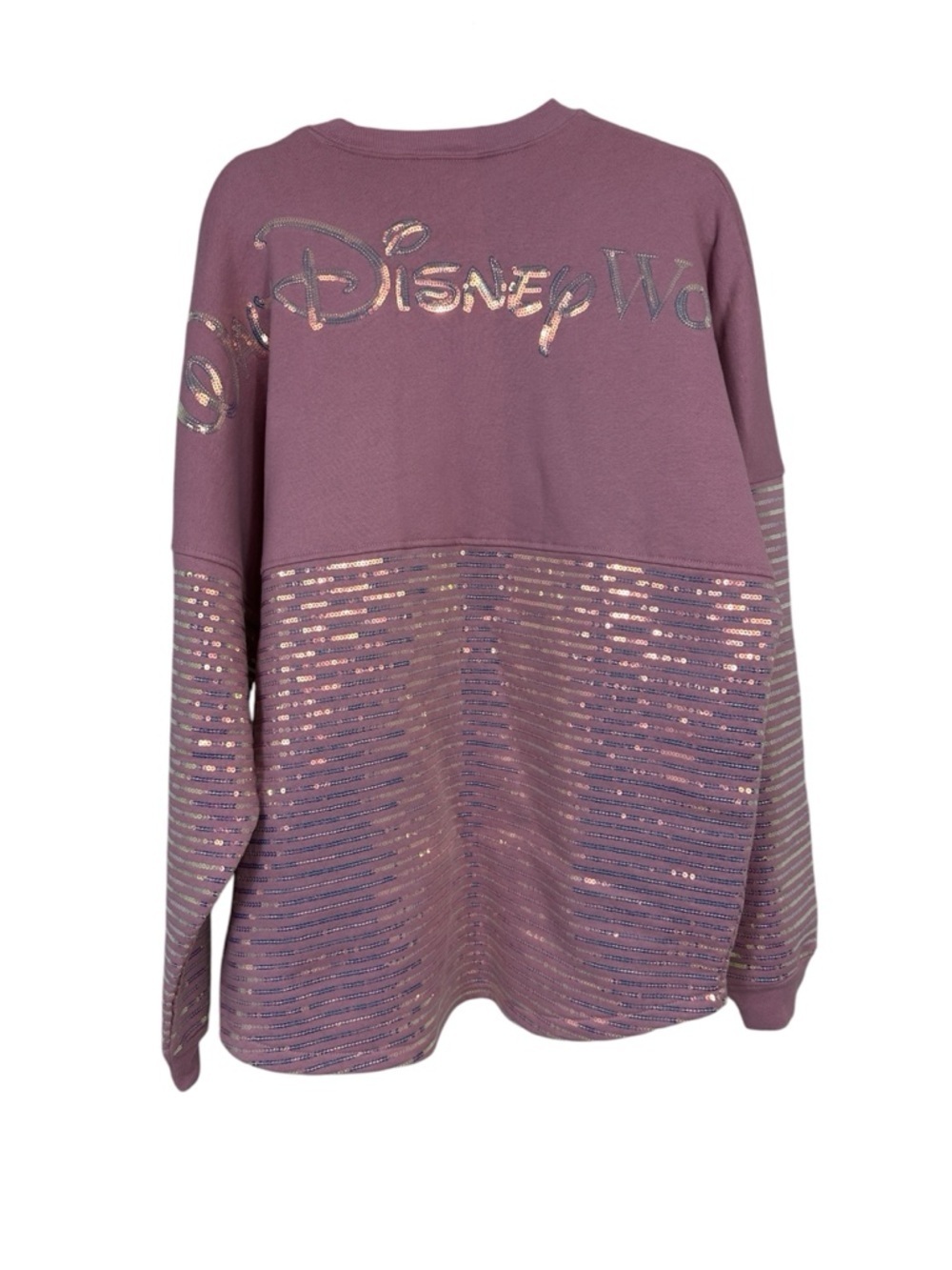 Disney Parks WDW 50th Anniversary Pink Iridescent Sequin Spirit Jersey L - Picture 2 of 9